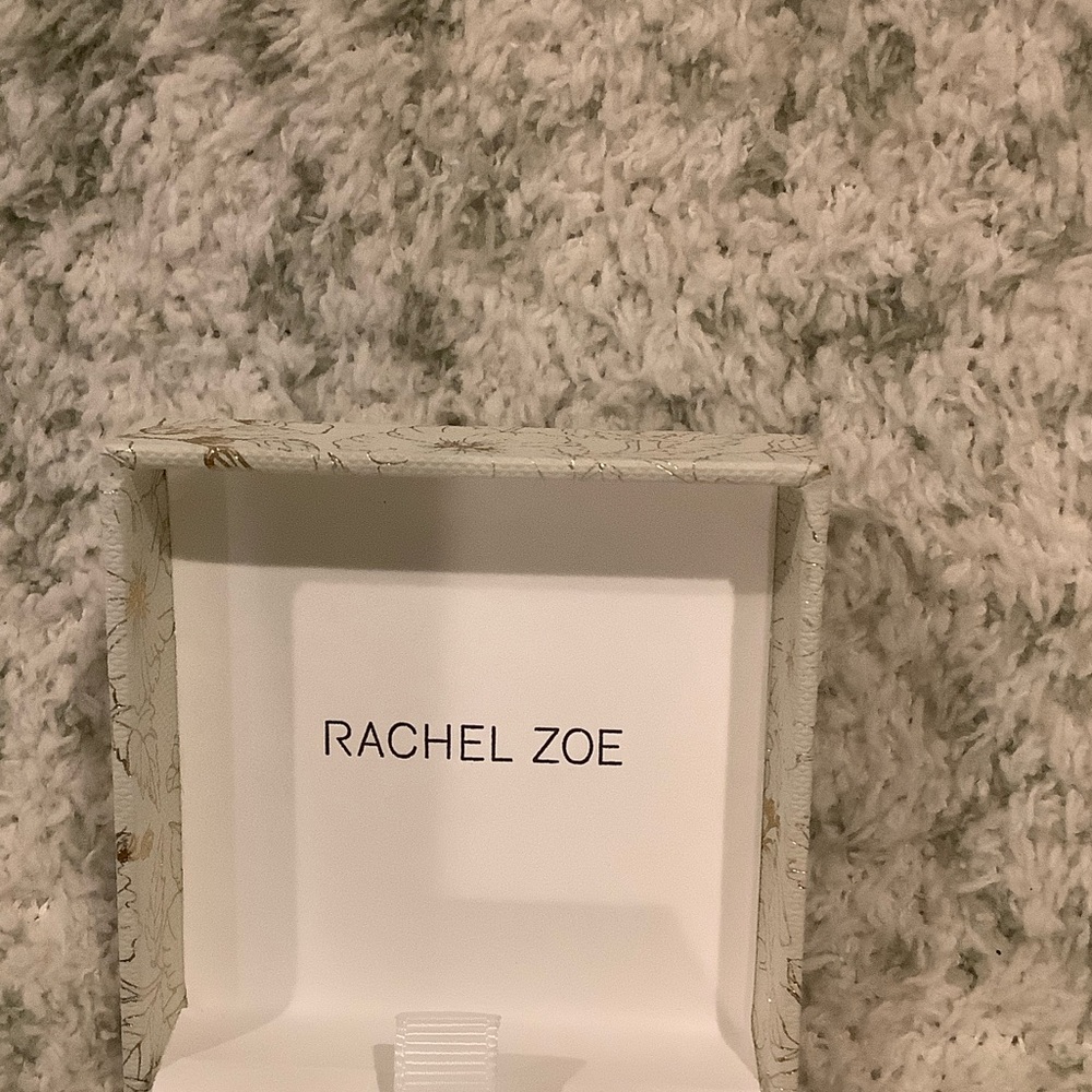 Rachel Zoe 14kt Gold Plated Sterling Silver Pearl Heart Earrings NWT Boxed - Picture 3 of 16